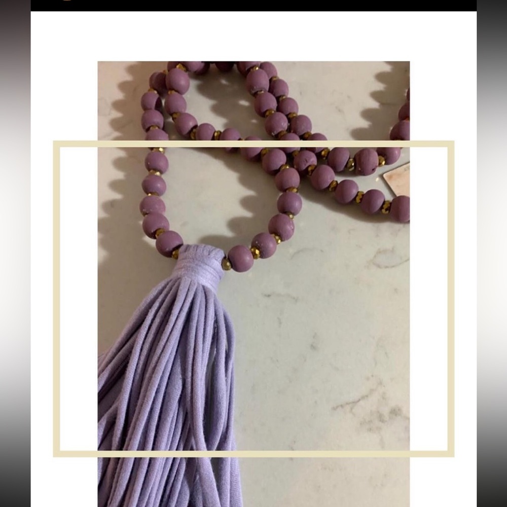 •Mare•Sole•Amore• Beaded Tassel Necklace